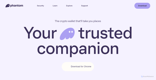 Security scan screenshot of https://phontomwallett.webflow.io/
