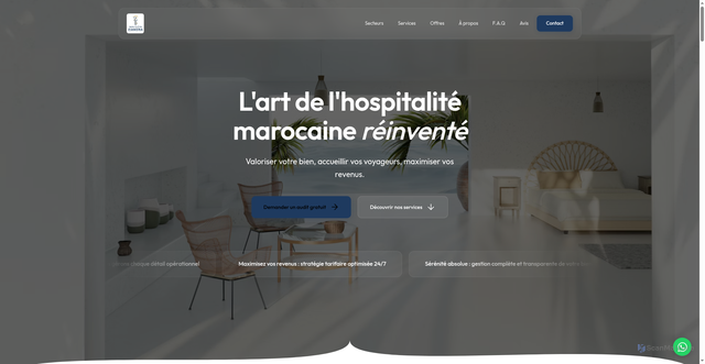 Security scan screenshot of https://maisonzianora.com/index.html