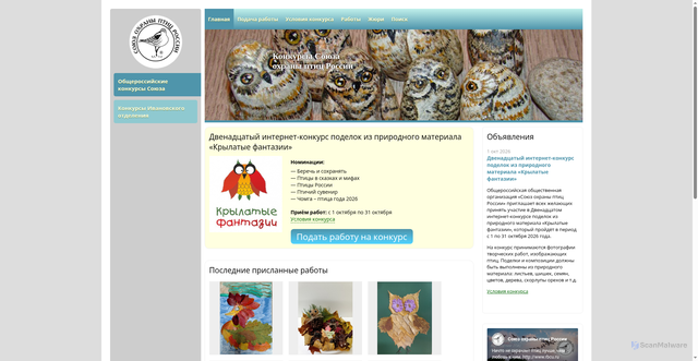 Security scan screenshot of https://birds-konkurs.ru