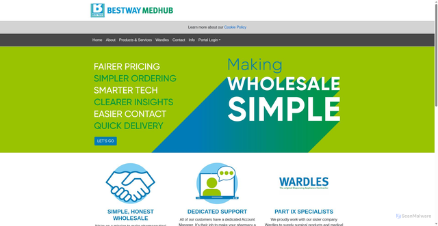 Security scan screenshot of https://bestwaymedhub.co.uk