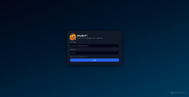 Security scan screenshot of https://heyreferee.io/