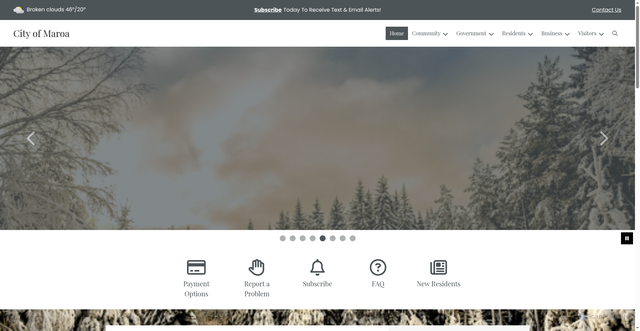Security scan screenshot of https://maroaillinois.gov/
