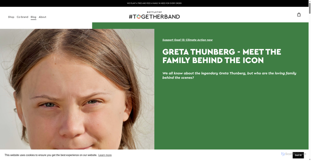 Security scan screenshot of https://togetherband.org/blogs/news/greta-thunberg-parents?srsltid=AfmBOooSV3Vxap5ajqVi1wJR2iTV31u8kYTYPwVdZTwJ0jG0k2EvTQeV