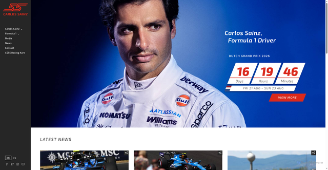 Security scan screenshot of https://carlossainz.es/en/