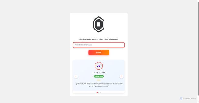 Security scan screenshot of https://www.robuxdeals-gamma.vercel.app/