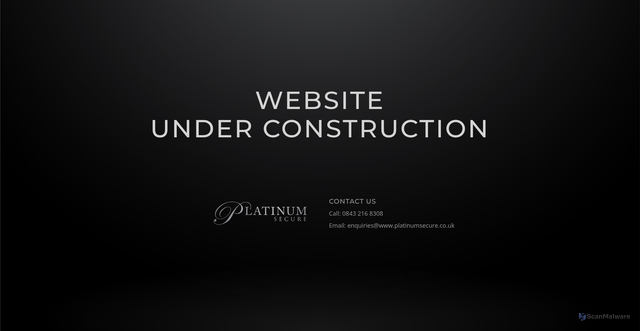 Security scan screenshot of https://www.platinumsecure.co.uk/