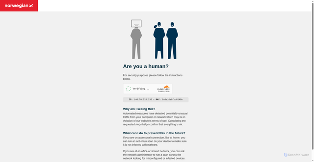 Security scan screenshot of https://ciam.profile.norwegian.com/