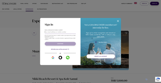 Security scan screenshot of https://www.ghadiscovery.com/nikki-beach-hotels-resorts/nikki-beach-resort-spa-koh-samui/experiences/muay-thai-experience
