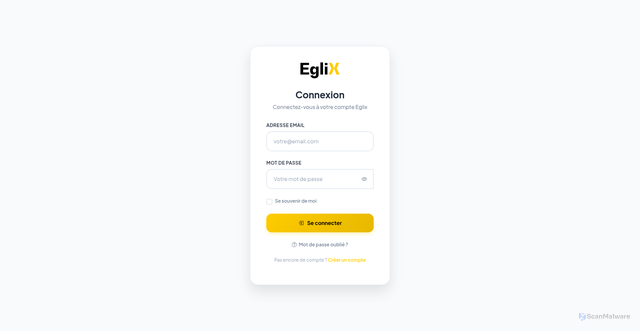 Security scan screenshot of http://eglix-app.lafia.tech/
