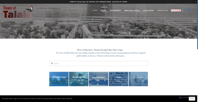 Security scan screenshot of https://www.talalaok.gov/