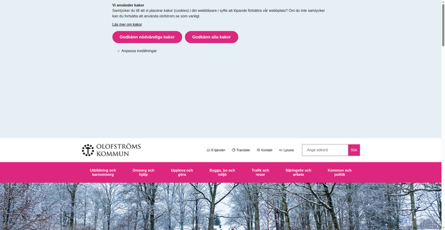 Security scan screenshot of https://olofstrom.se/