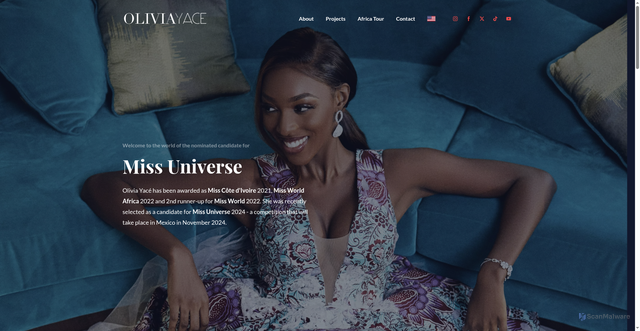 Security scan screenshot of https://www.oliviayace.org/