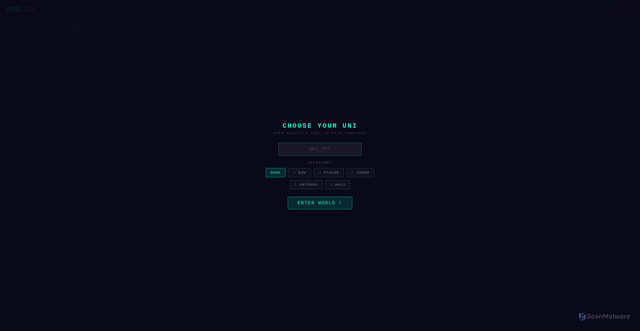 Security scan screenshot of https://uniio-mqfowe3dha.edgeone.app/
