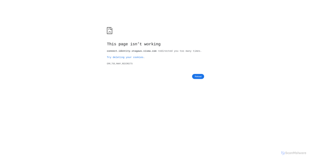 Security scan screenshot of https://core.periodandyear.stage.visma.com