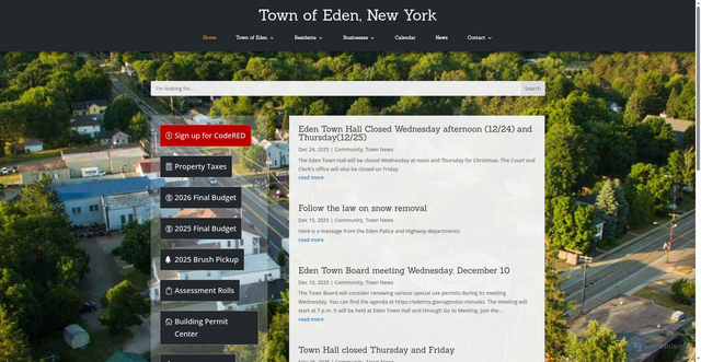 Security scan screenshot of https://edenny.gov/