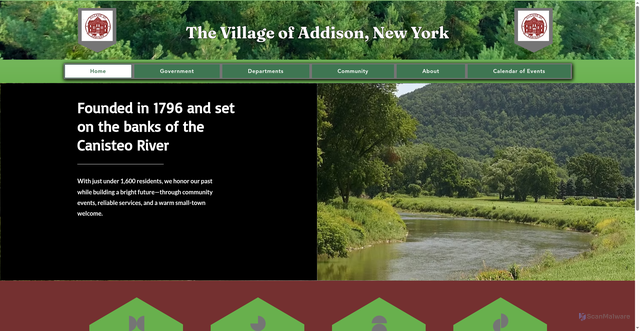 Security scan screenshot of https://www.villageofaddisonny.gov/