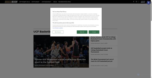 Security scan screenshot of https://knightlyreview.com/ucf-basketball/