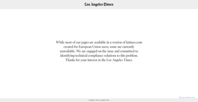 Security scan screenshot of https://membership.latimes.com/