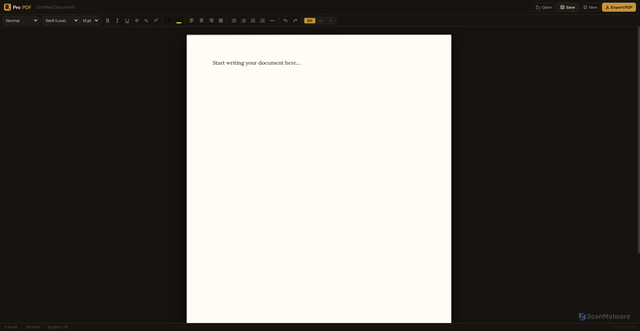 Security scan screenshot of http://pdf-maker.pages.dev/