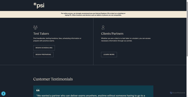 Security scan screenshot of https://goamp.com