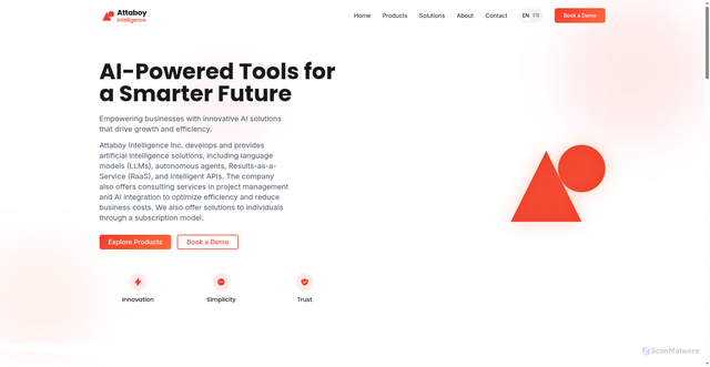 Security scan screenshot of https://attaboy-ai-frontier.pages.dev/