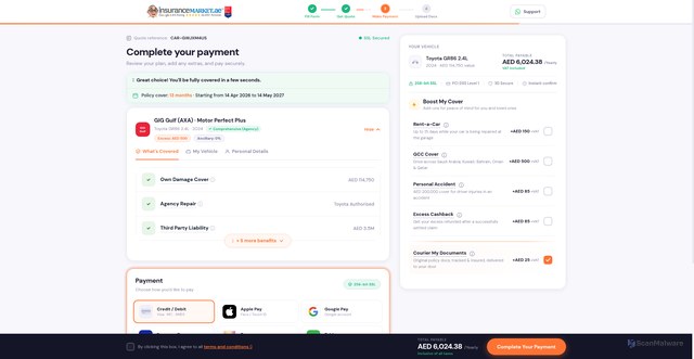 Security scan screenshot of https://ancient-lavender-iydvpliqsg-wftxij1wra.edgeone.app/