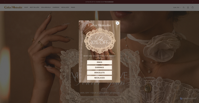 Security scan screenshot of https://caitlynminimalist.com