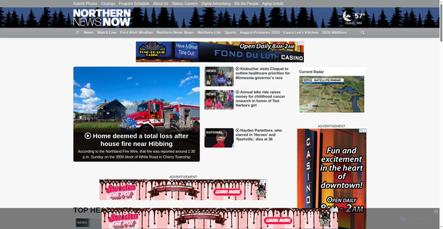 Security scan screenshot of https://northernnewsnow.com
