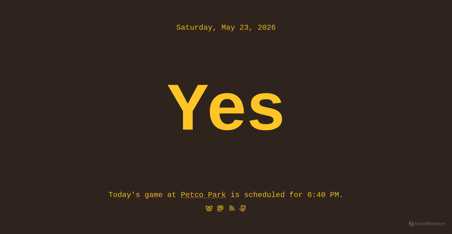Security scan screenshot of https://padres.homegame.today/