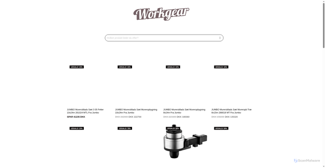 Security scan screenshot of https://www.workgear.dk