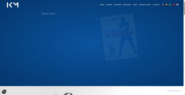 Security scan screenshot of https://kylianmbappe.com/en/