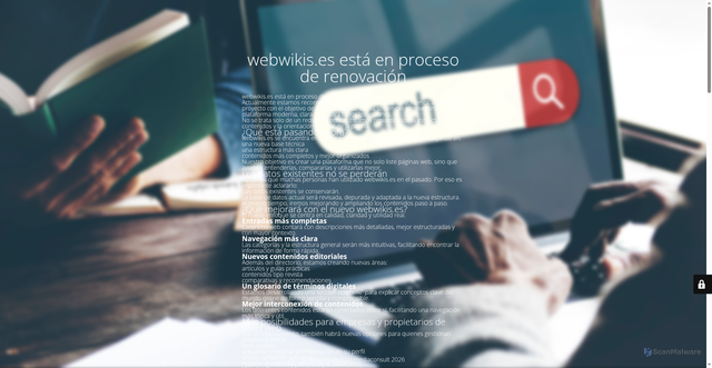 Security scan screenshot of https://www.webwikis.es