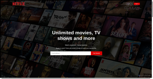 Security scan screenshot of http://www.netflix-clone-pi-puce.vercel.app/