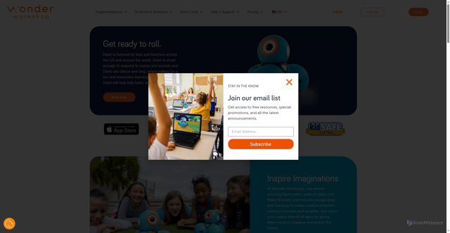 Security scan screenshot of http://www.makewonder.com/dash/