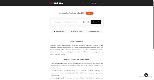 Security scan screenshot of https://ezconv.com/y60y