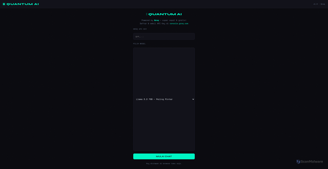 Security scan screenshot of https://quantumai-zvkgwxxdej.edgeone.app/