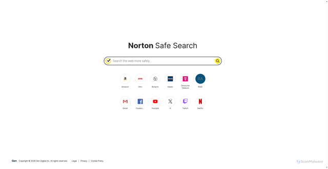 Security scan screenshot of https://searchsafe.norton.com
