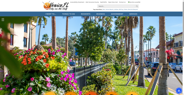 Security scan screenshot of https://www.venicegov.com/