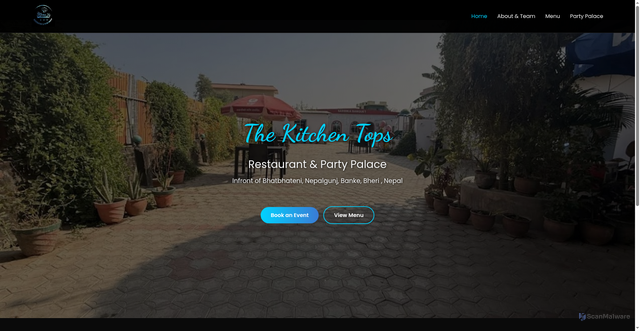 Security scan screenshot of https://kitchentopsnepal.com/