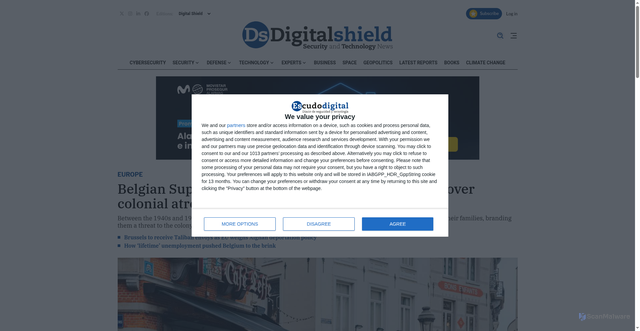 Security scan screenshot of https://www.escudodigital.com/en/defense/europe/belgian-supreme-court-upholds-historic-conviction-colonial-atrocities-congo.html