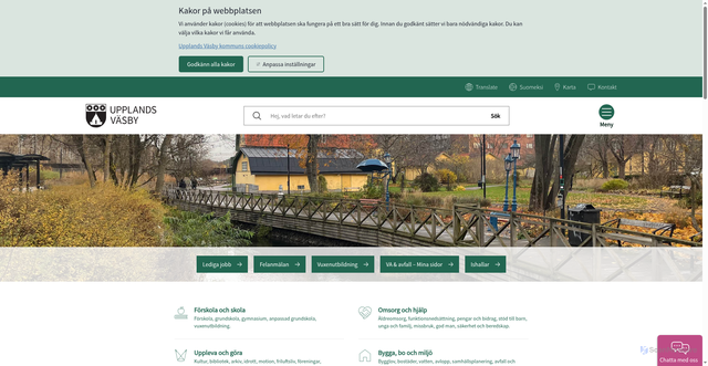 Security scan screenshot of https://www.upplandsvasby.se/