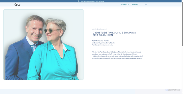 Security scan screenshot of https://olmo-martin.org