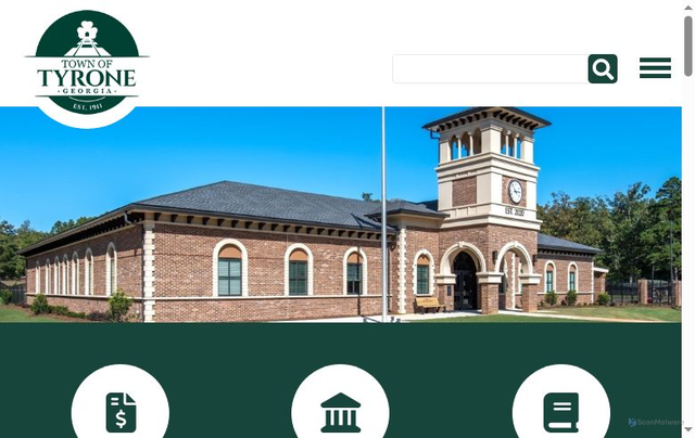 Security scan screenshot of https://tyronega.gov/