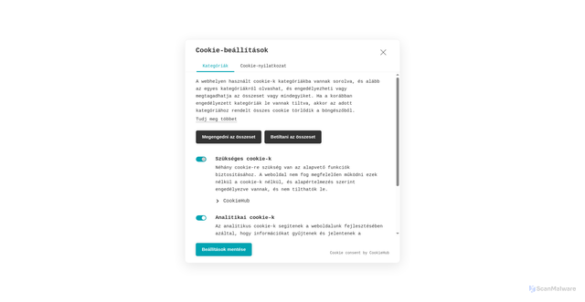 Security scan screenshot of https://connectmedia.hu