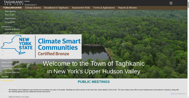Security scan screenshot of https://taghkanic.gov/