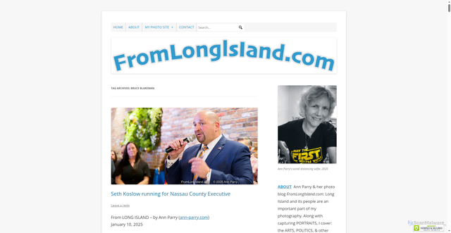 Security scan screenshot of https://fromlongisland.com/tag/bruce-blakeman/