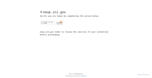 Security scan screenshot of https://neup.inl.gov