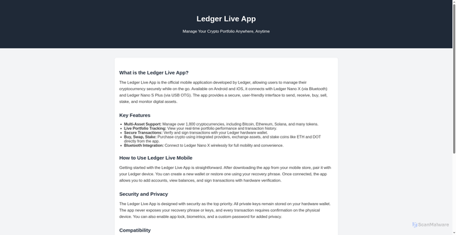 Security scan screenshot of https://app---ledger-live.pages.dev/