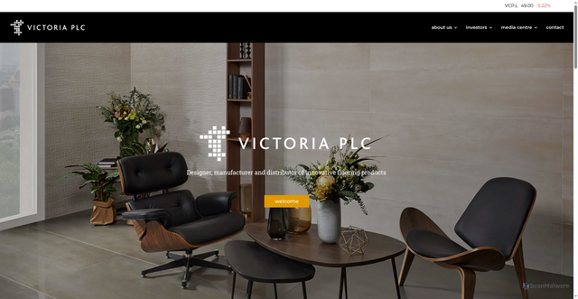 Security scan screenshot of https://www.victoriaplc.com