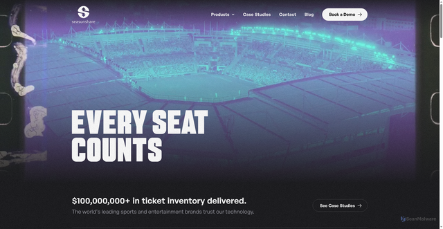 Security scan screenshot of https://seasonshare.com